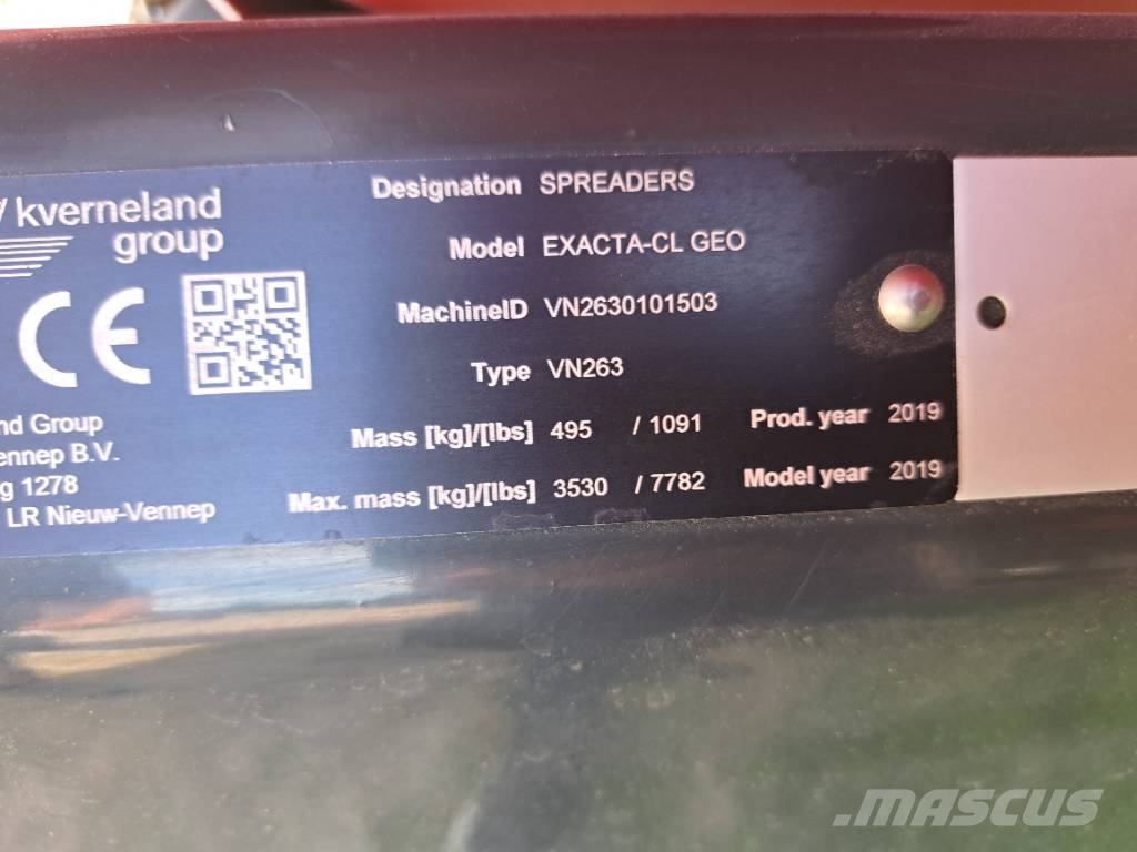 Kverneland exacta CL Geo Mestverspreider