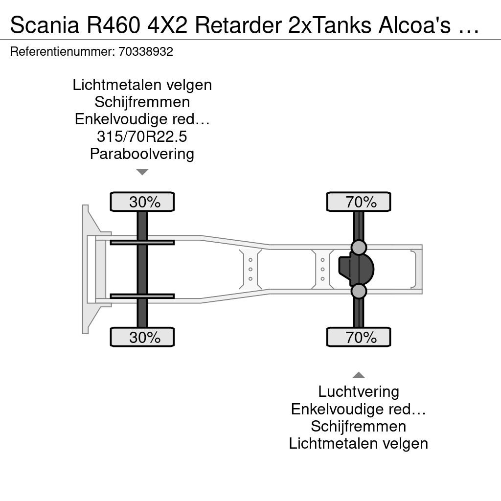 Scania R460 4X2 Retarder 2xTanks Alcoa's ACC Navi Vlačilci