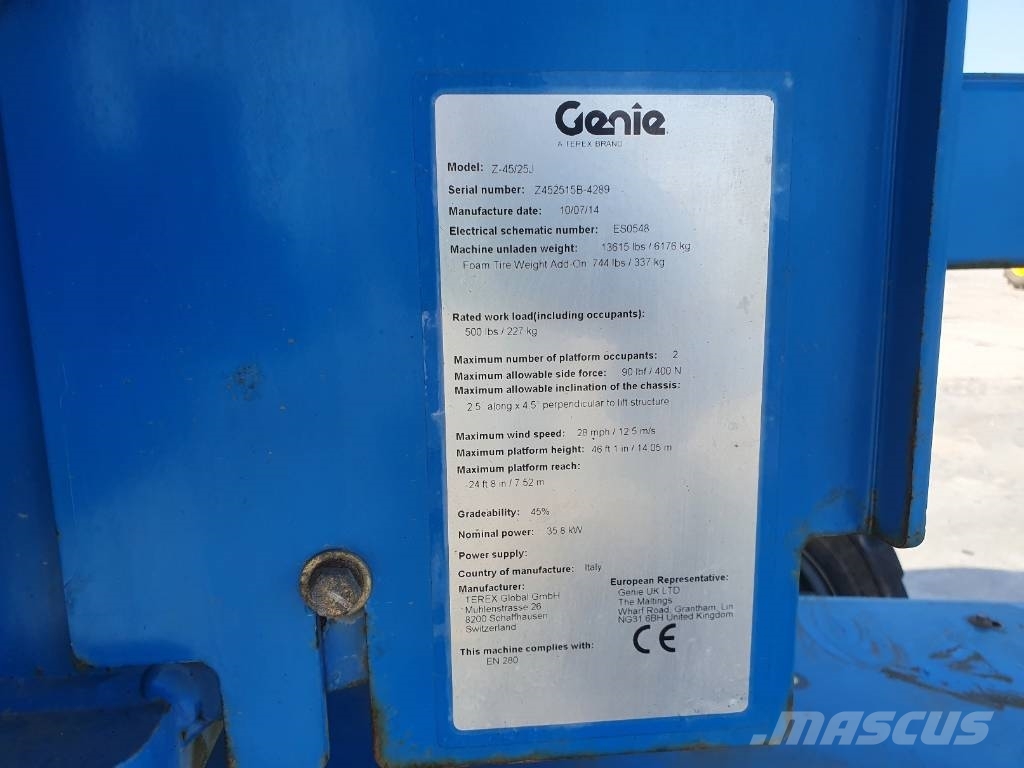 Genie Z 45/25 J IC - R255 Zglobne podizne platforme
