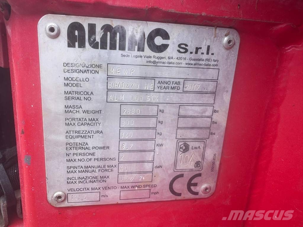 Almacrawler 1270-HE Light Žirkliniai keltuvai