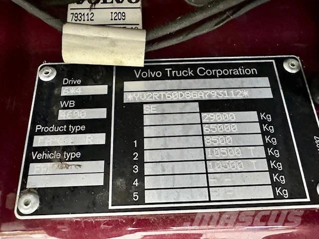 Volvo FH 540 6x4 / Voll Luft / Liftachse / Eu6 Holztransporter