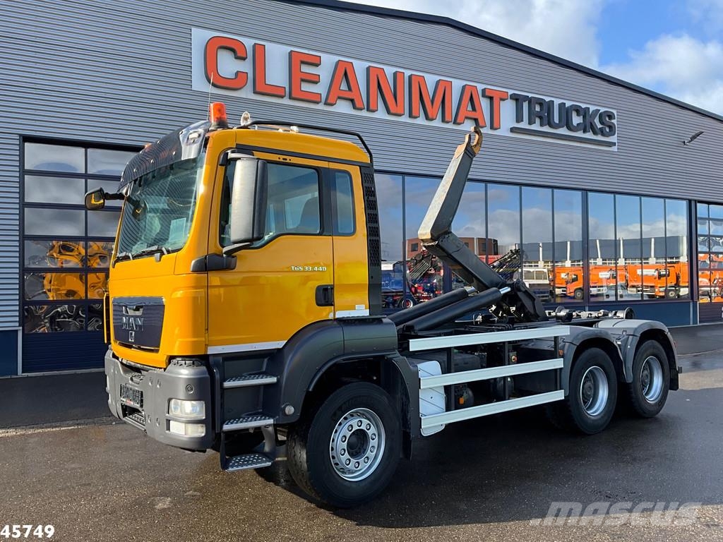 MAN TGS 33.440 6x4 ZF Intarder Manual Full steel 21 To Kotalni prekucni tovornjaki