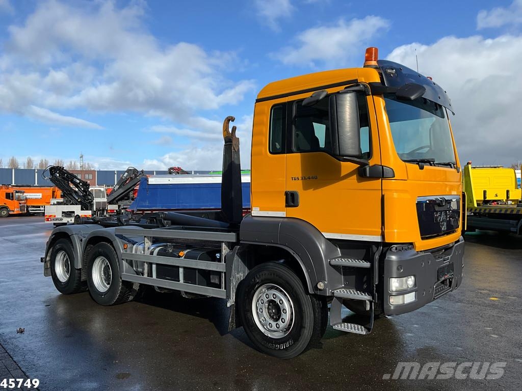 MAN TGS 33.440 6x4 ZF Intarder Manual Full steel 21 To Kotalni prekucni tovornjaki