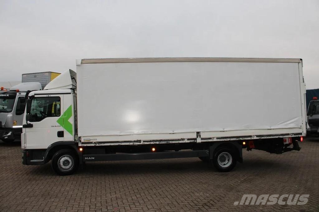 MAN TGL 8.220 + EURO 6 + LIFT Curtainsider trucks