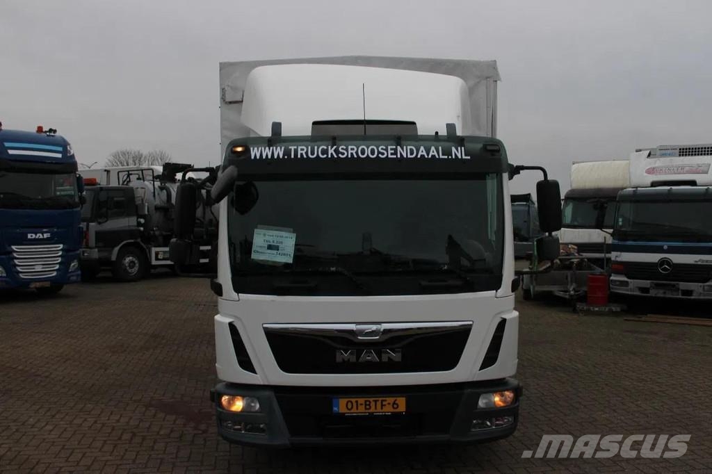 MAN TGL 8.220 + EURO 6 + LIFT Curtainsider trucks