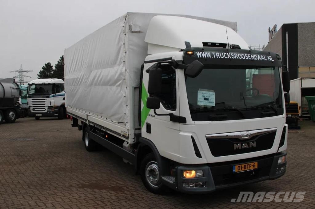 MAN TGL 8.220 + EURO 6 + LIFT Тентованные грузовики