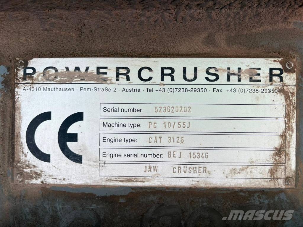 Hartl PC 1055 J Mobile jaw crusher الكسارات المتنقلة