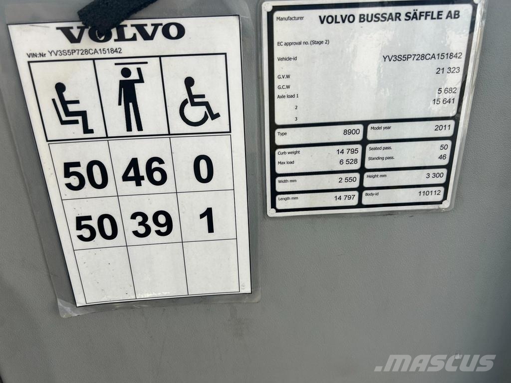 Volvo 8900 B9R Mestské autobusy