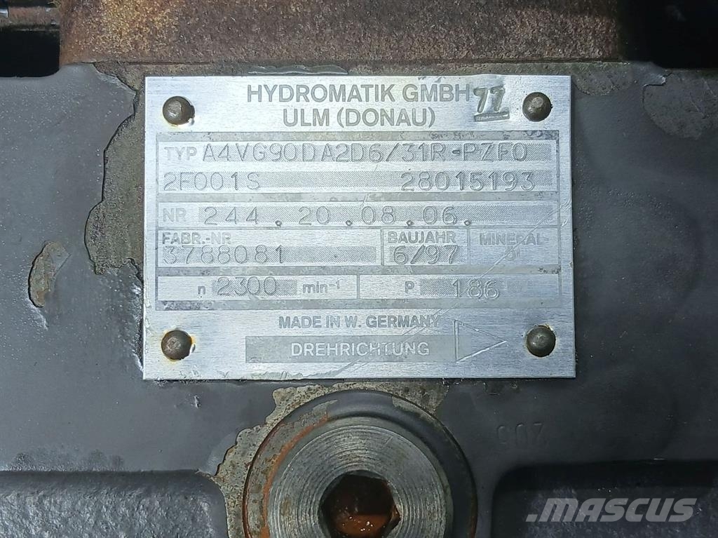Zettelmeyer ZL1002-28015193-Hydromatik A4VG90DA2D6-Drive pump Hidraulice