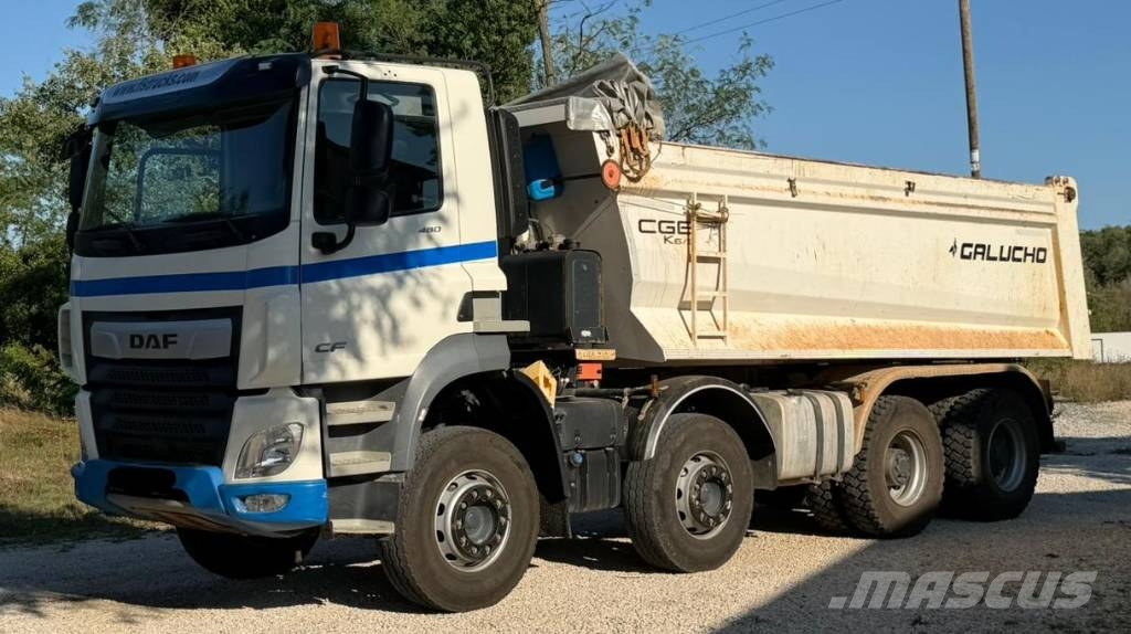 DAF CF 480 8x4 mulda tipper - electric tarpaulin Camiões basculantes