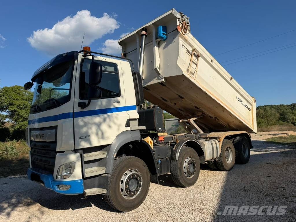 DAF CF 480 8x4 mulda tipper - electric tarpaulin Camiões basculantes
