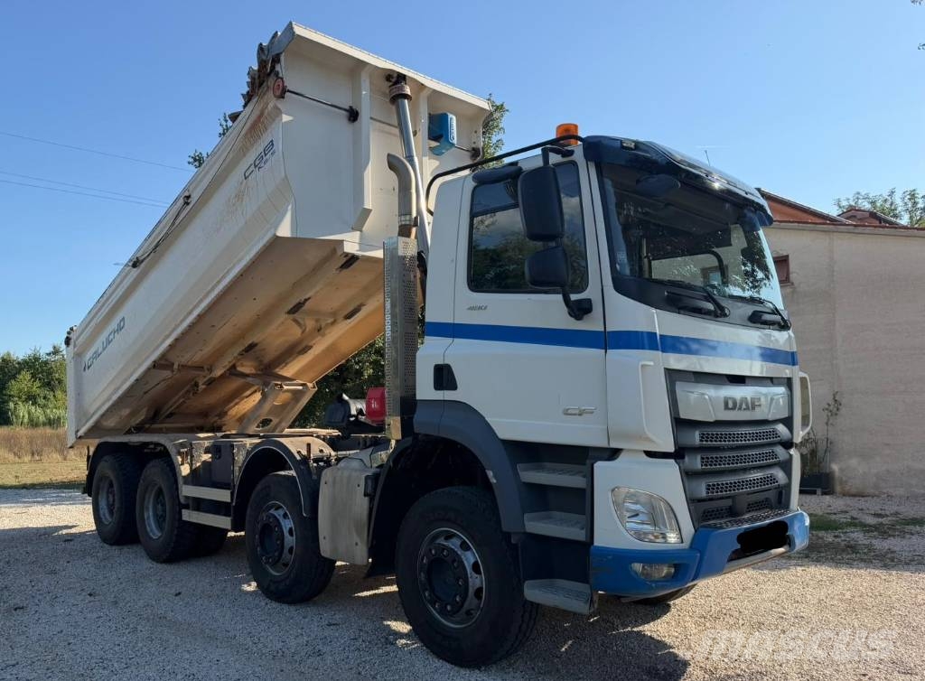 DAF CF 480 8x4 mulda tipper - electric tarpaulin Camiões basculantes