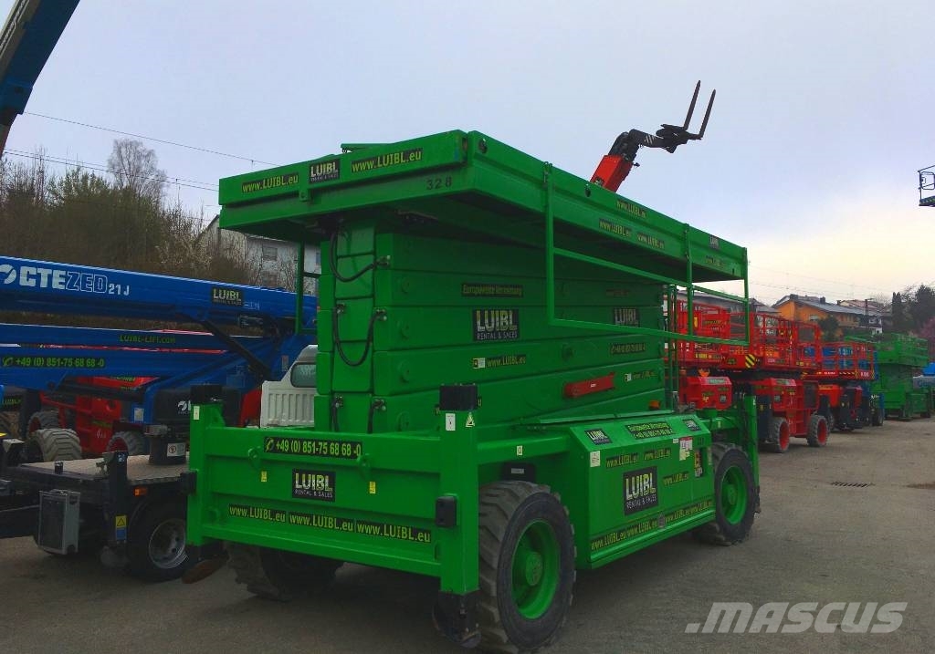 HAB S280-25 D4WDS, 28m diesel rough terrain lift Nůžková zvedací plošina