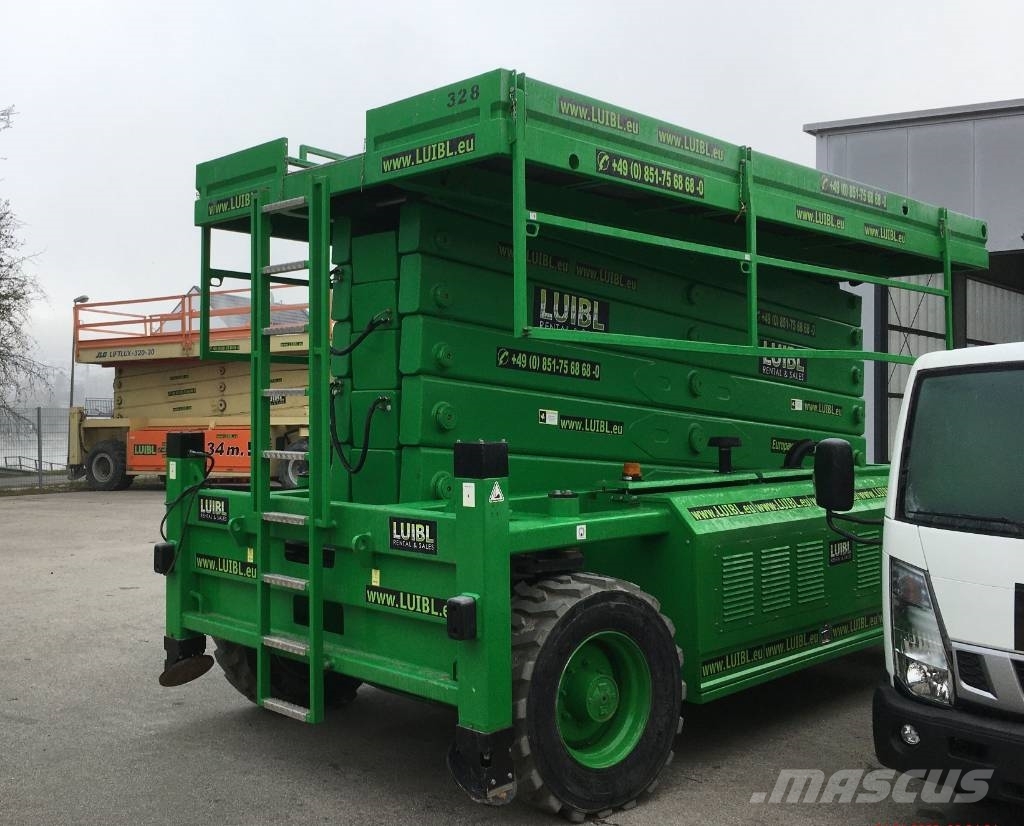 HAB S280-25 D4WDS, 28m diesel rough terrain lift Nůžková zvedací plošina