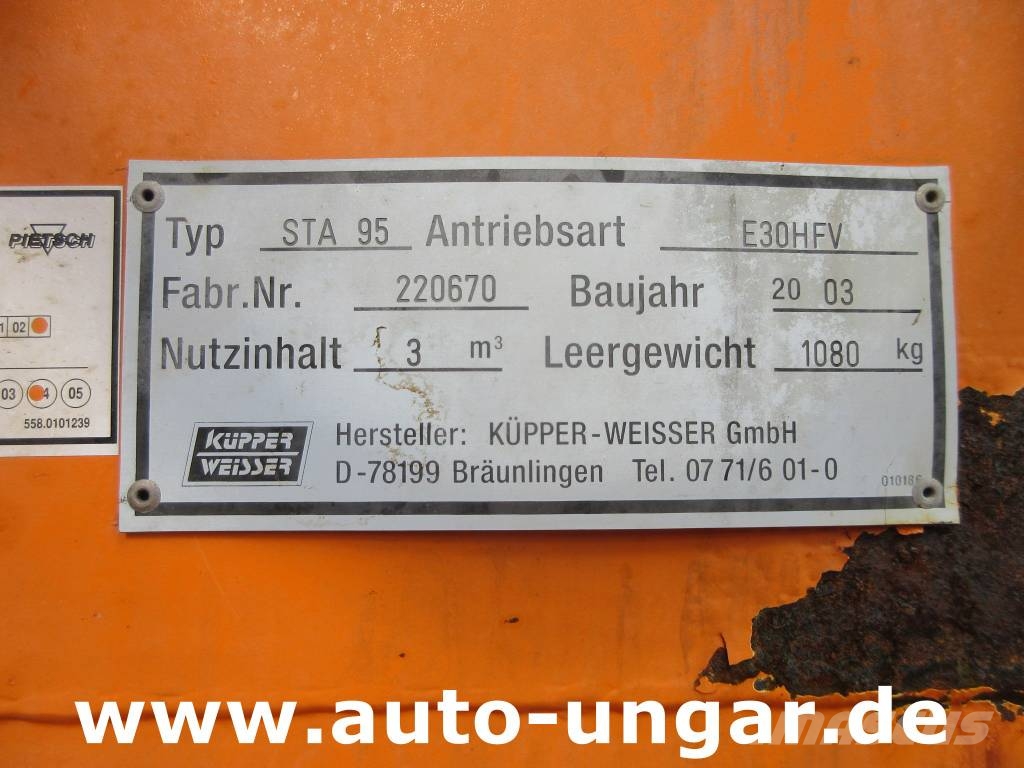 Mercedes-Benz Atego 1523 Winterdienst Küpper-Weisser STA 95 Salz Onderhoud voertuigen