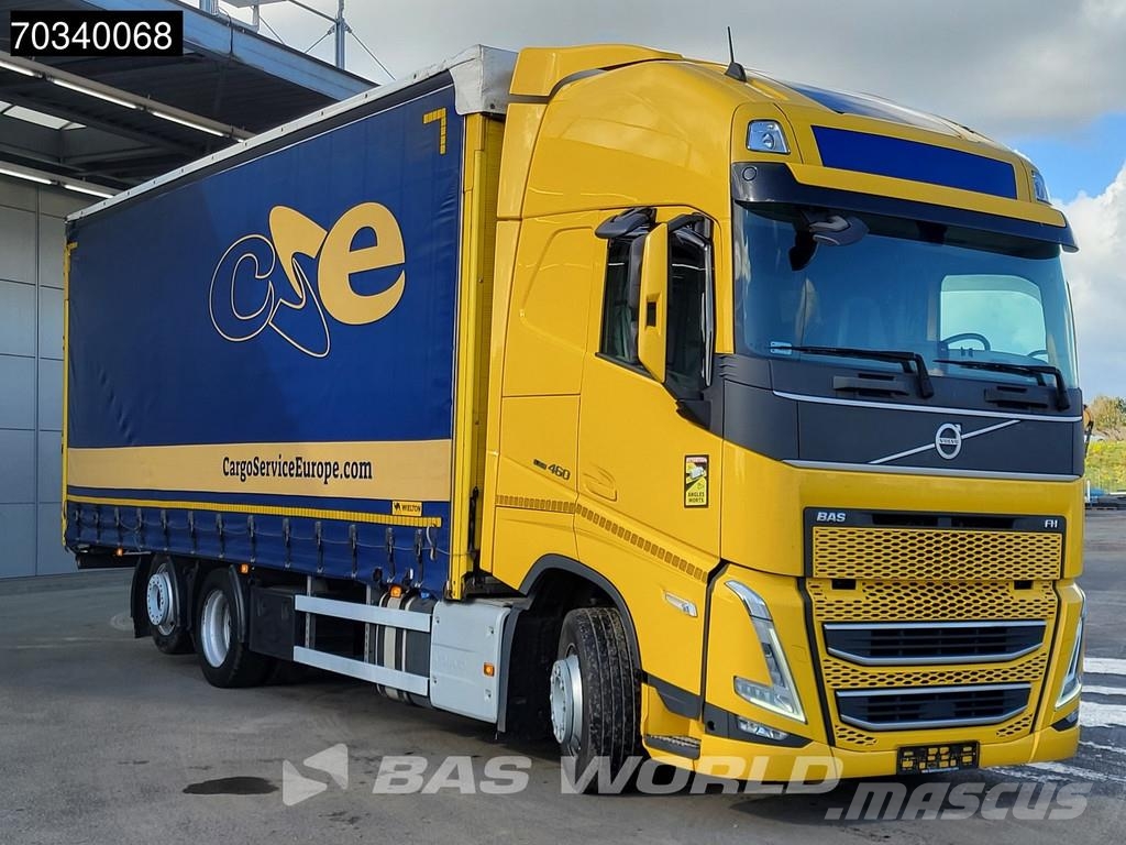 Volvo FH 460 6X2 LNG Engine Curtainsider Sliding roof I- Priekabos su tentu