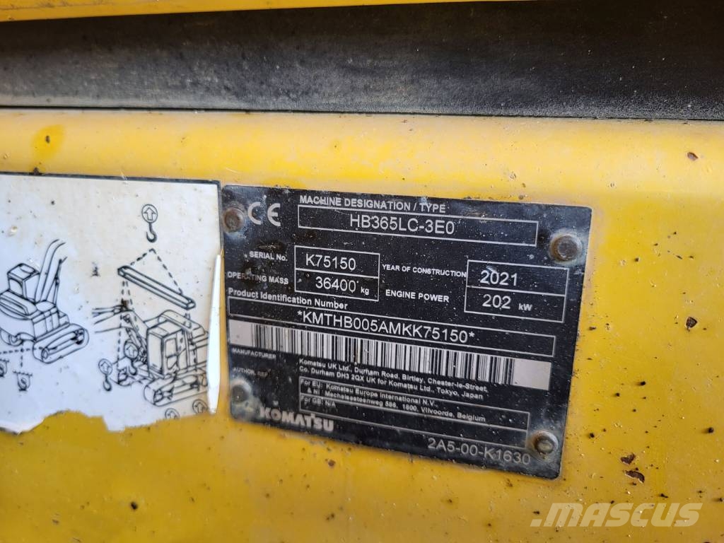 Komatsu HB365LC-3 Excavadoras sobre orugas