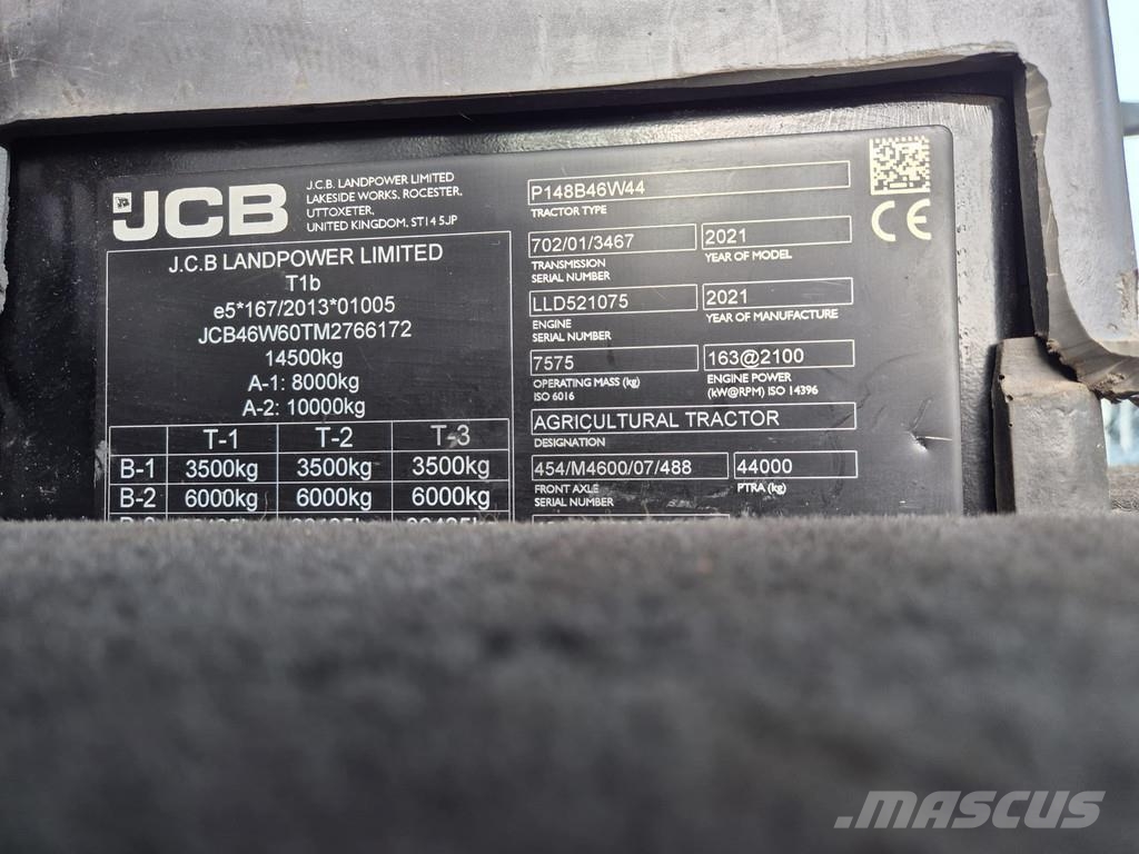 JCB Fastrac 4220 met container Traktorer