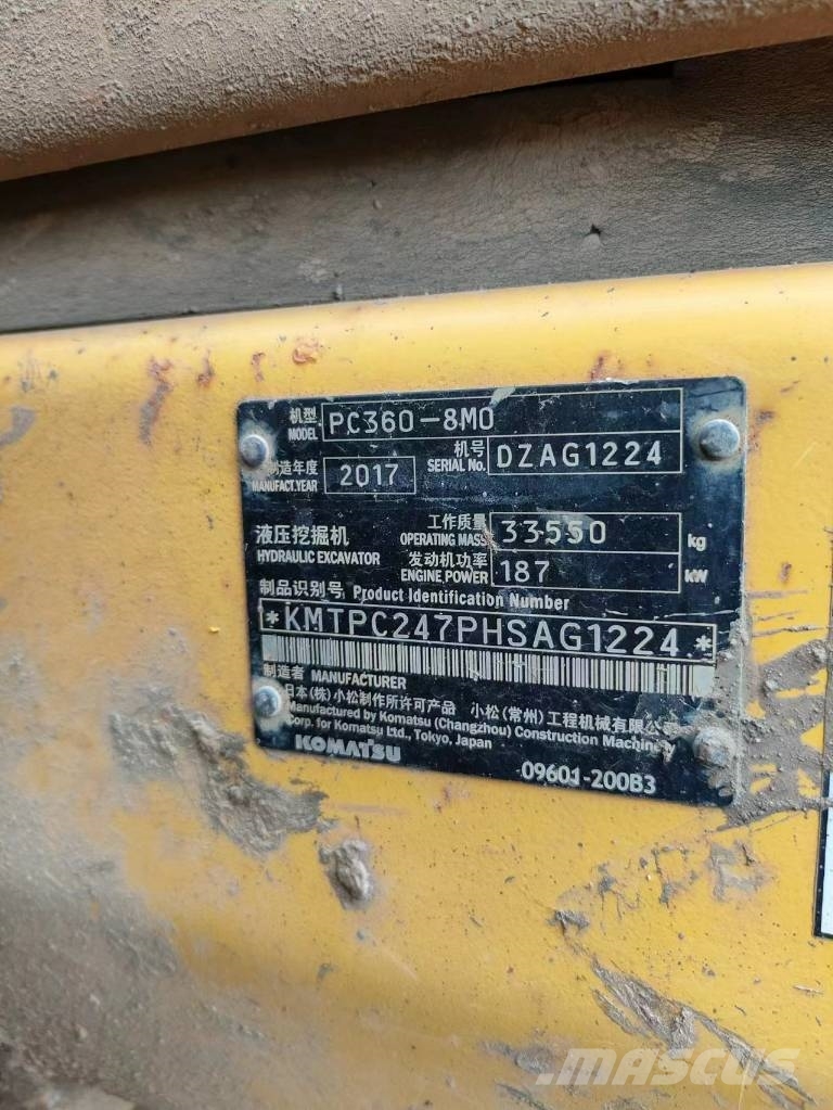 Komatsu PC 360-8MO Paletli ekskavatörler