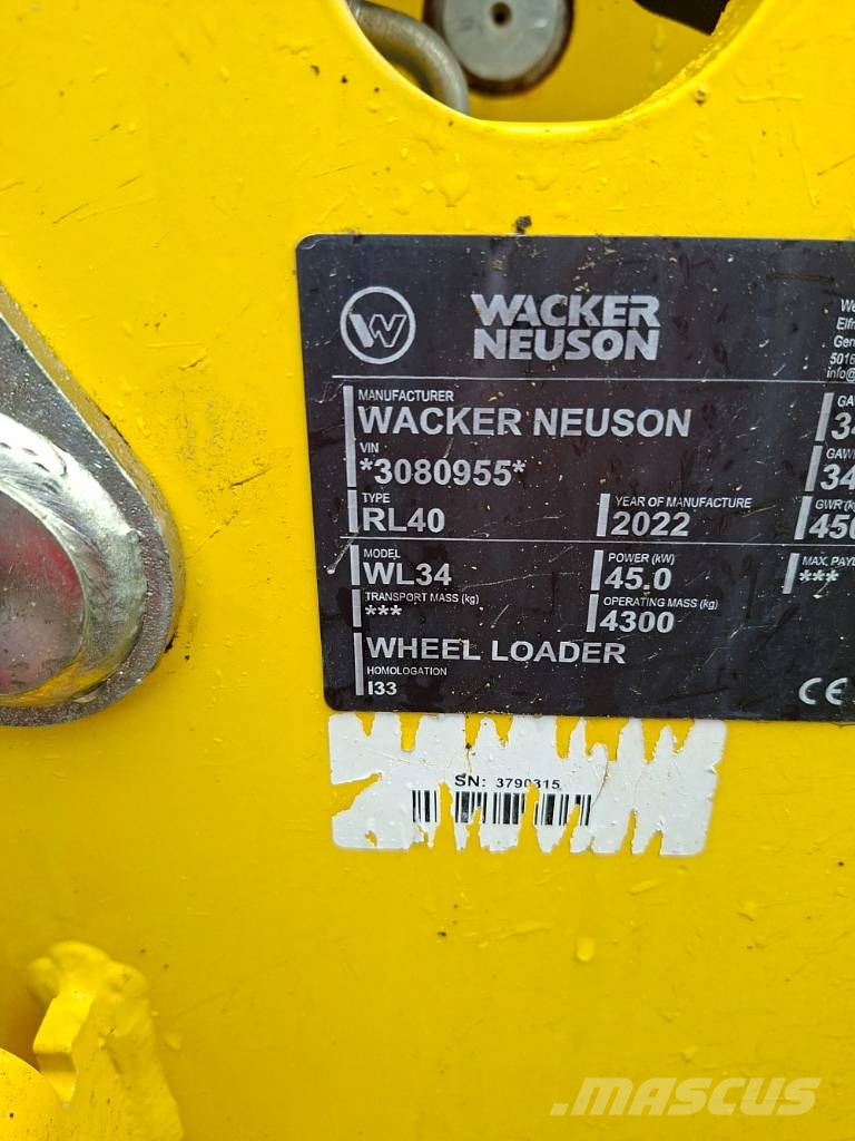 Wacker Neuson WL 34 لوادر بعجل