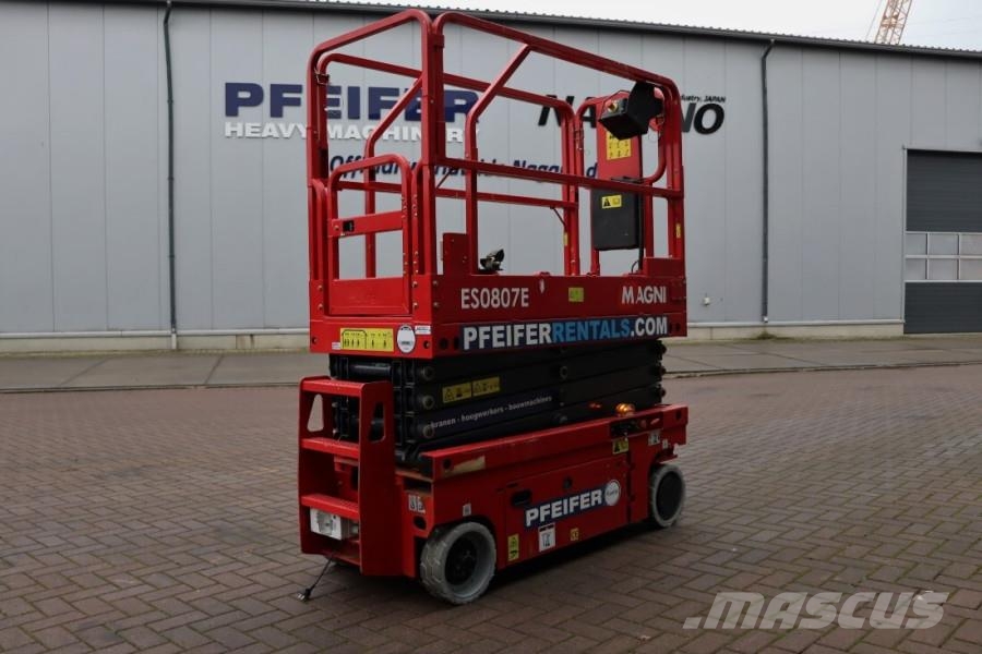 Magni ES0807E Electric, 7.8m Working Height, 230kg Capac Schaarhoogwerkers