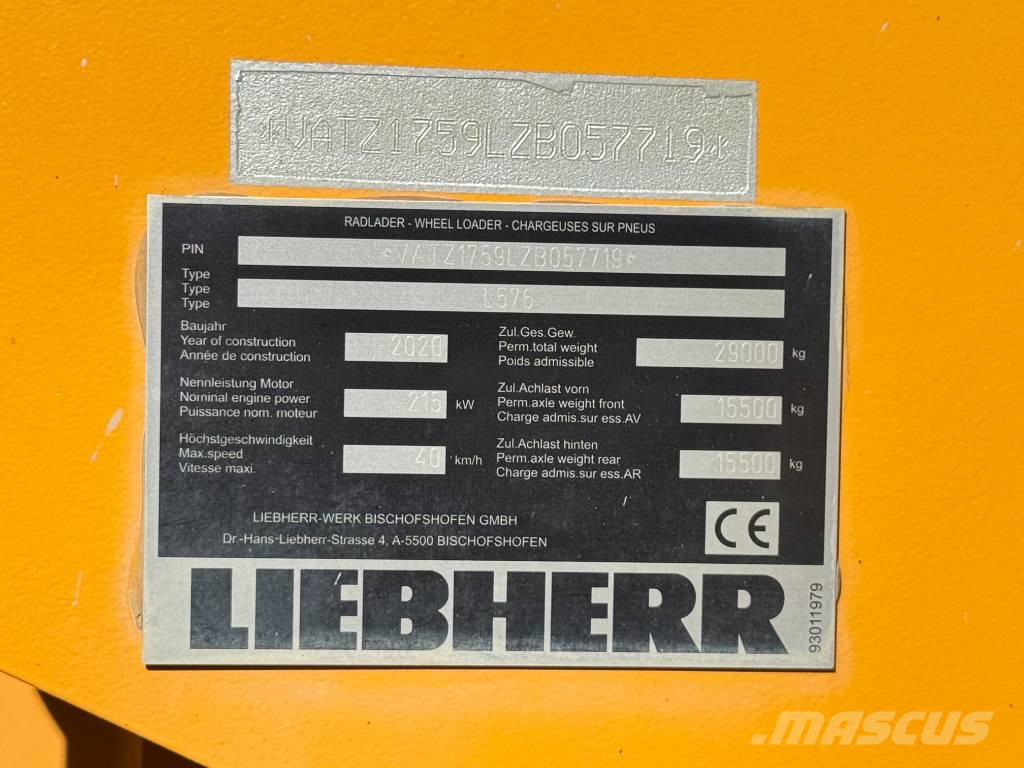 Liebherr L 576 Φορτωτές με λάστιχα (Τροχοφόροι)