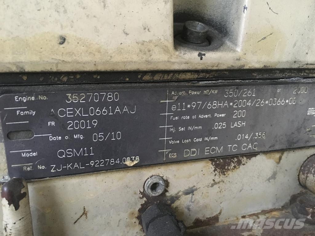 Cummins QSM11 CPL8544 USED Motorlar