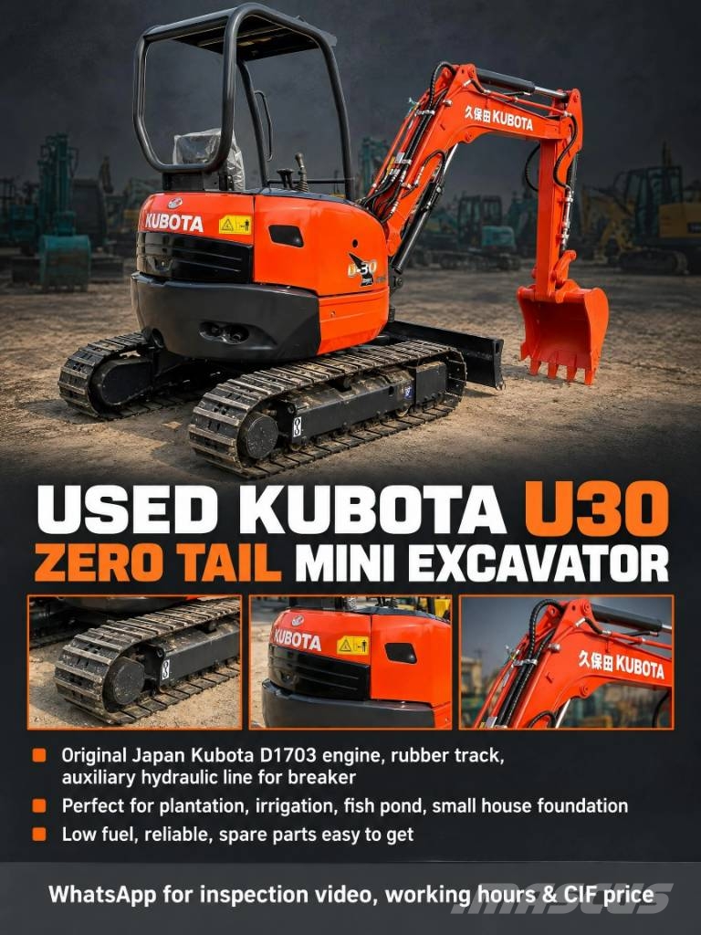 Kubota U 30 Minibagger < 7t