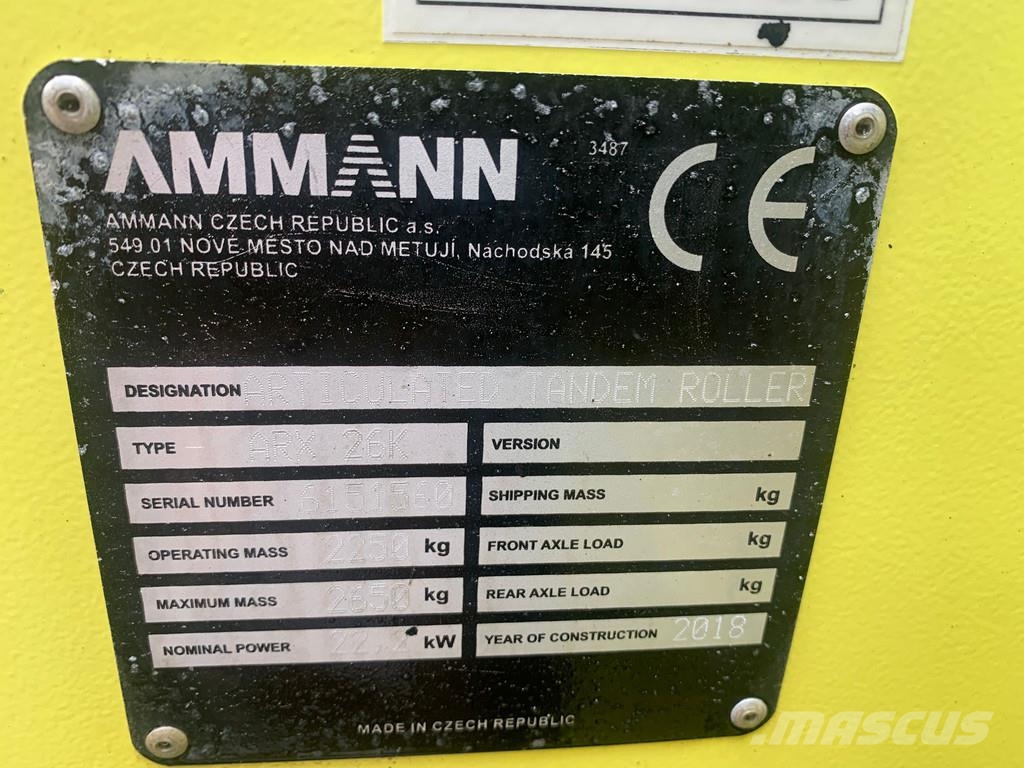 Ammann ARX26K . 複合式滾壓機