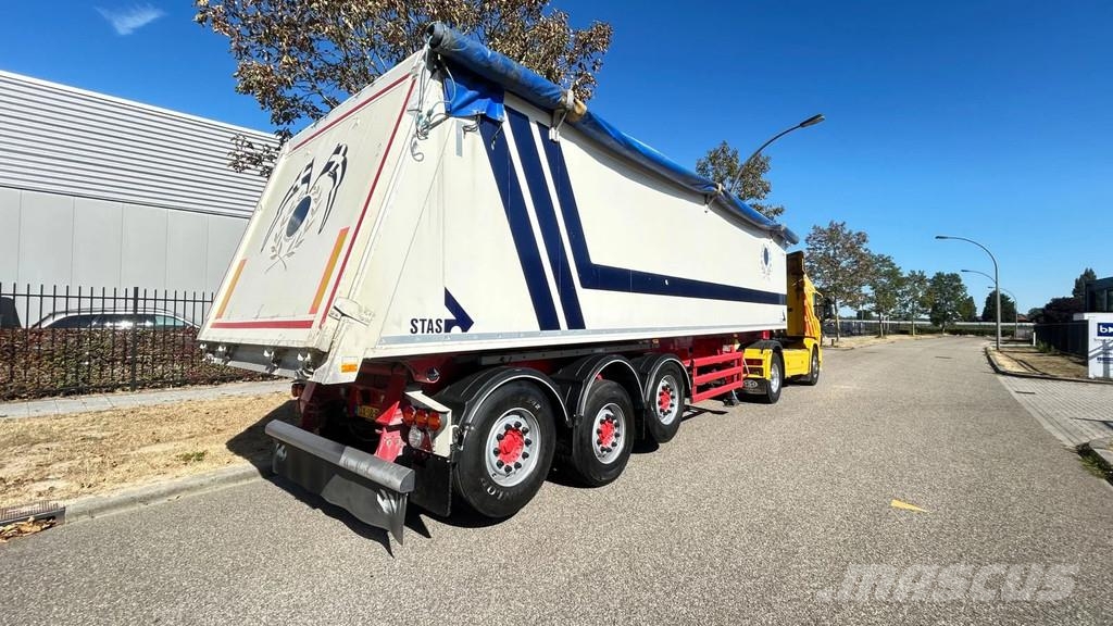 Stas S300CX Kipper | 2x lift axle | 43 m3 | alu | rolze نصف مقطورات قلابة