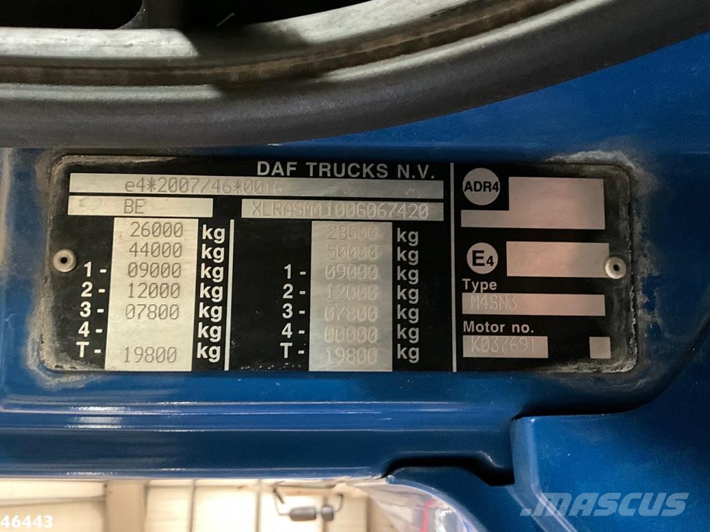 DAF FAS CF 400 Euro 6 VDL 21 Ton haakarmsysteem Camiones polibrazo