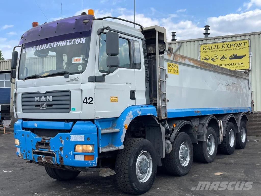 MAN TGA 50.430 Kipper 10x8 Big Axle's Manuel Gearbox F Kiper tovornjaki