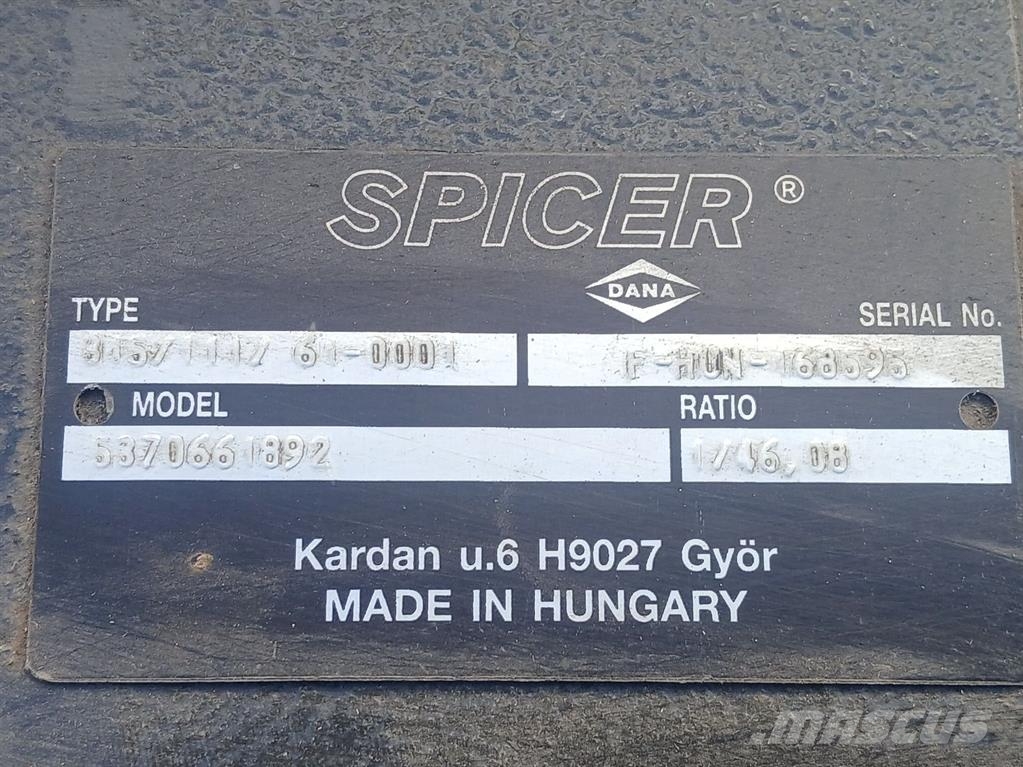 Terex TW75-5370661892-Dana Spicer 315/111/61-Axle/Achse Asis