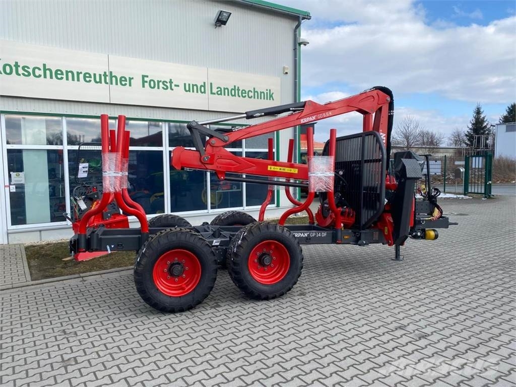 Krpan GP 14 DF mit Kran 8.6k Feller bunchers