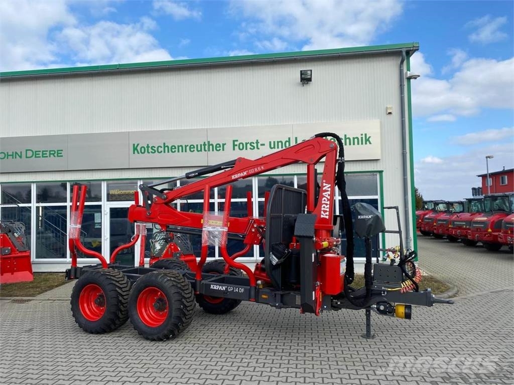 Krpan GP 14 DF mit Kran 8.6k Feller bunchers