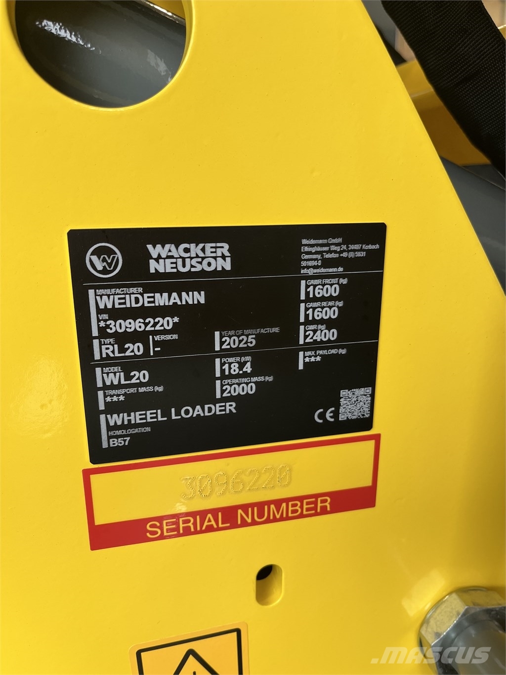 Wacker Neuson WL 20 - utan hytt Mini yükleyiciler