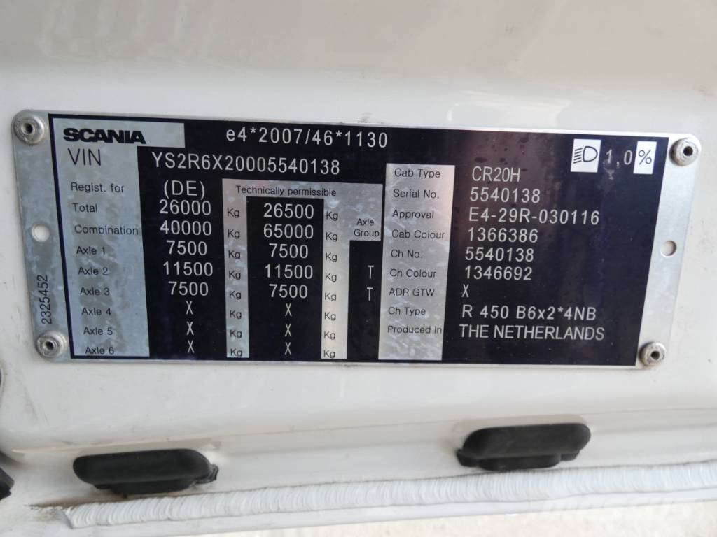 Scania R 450 Camiones con chasís y cabina