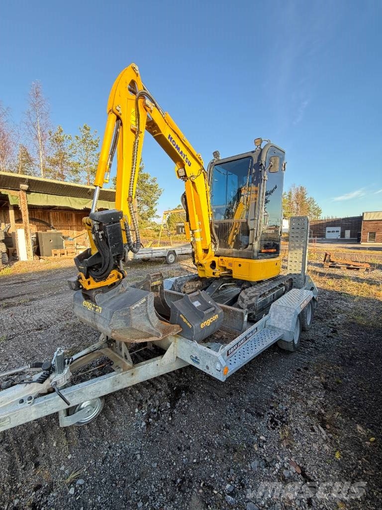 Komatsu PC24MR-5 Minigrävare med tiltrotator och släpvagn Εκσκαφάκι (διαβολάκι) < 7t
