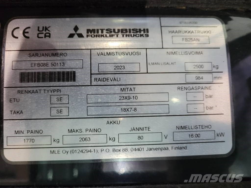Mitsubishi FB 25 AN Elektrostapler