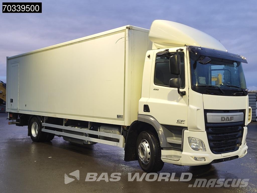 DAF CF 250 4X2 19tonner 2000kg Tailgate Automatic Euro Bakwagens met gesloten opbouw