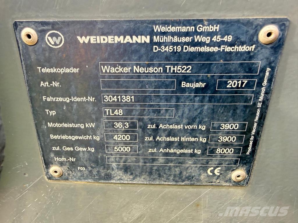 Wacker Neuson TH522 Teleskopiniai krautuvai