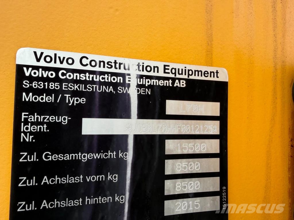 Volvo L70H L70H Iekrāvēji uz riteņiem