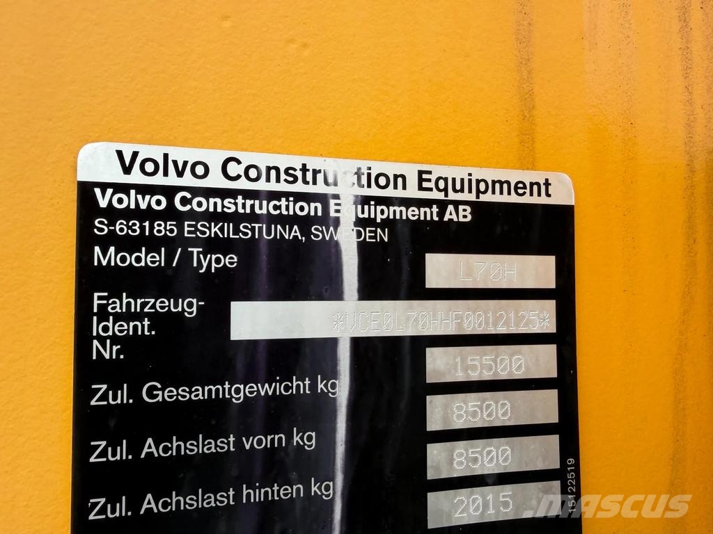 Volvo L70H L70H Iekrāvēji uz riteņiem