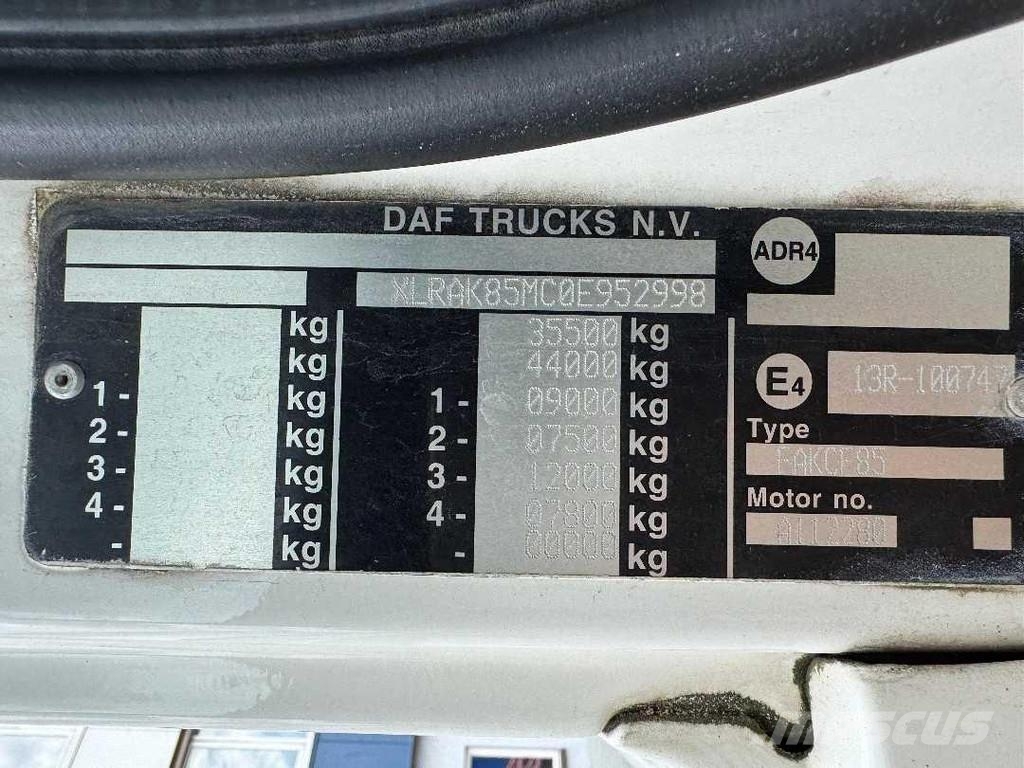 DAF CF 85.510 8X2 EURO 5 - HMF 2620-K5 + REMOTE CONTRO Univerzální terénní jeřáby