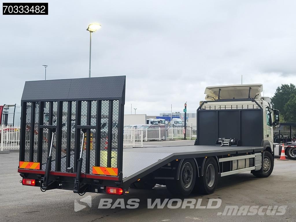 Volvo FM 410 FM 6X2 Machine transporter Hydraulic ramp W مركبات النقل