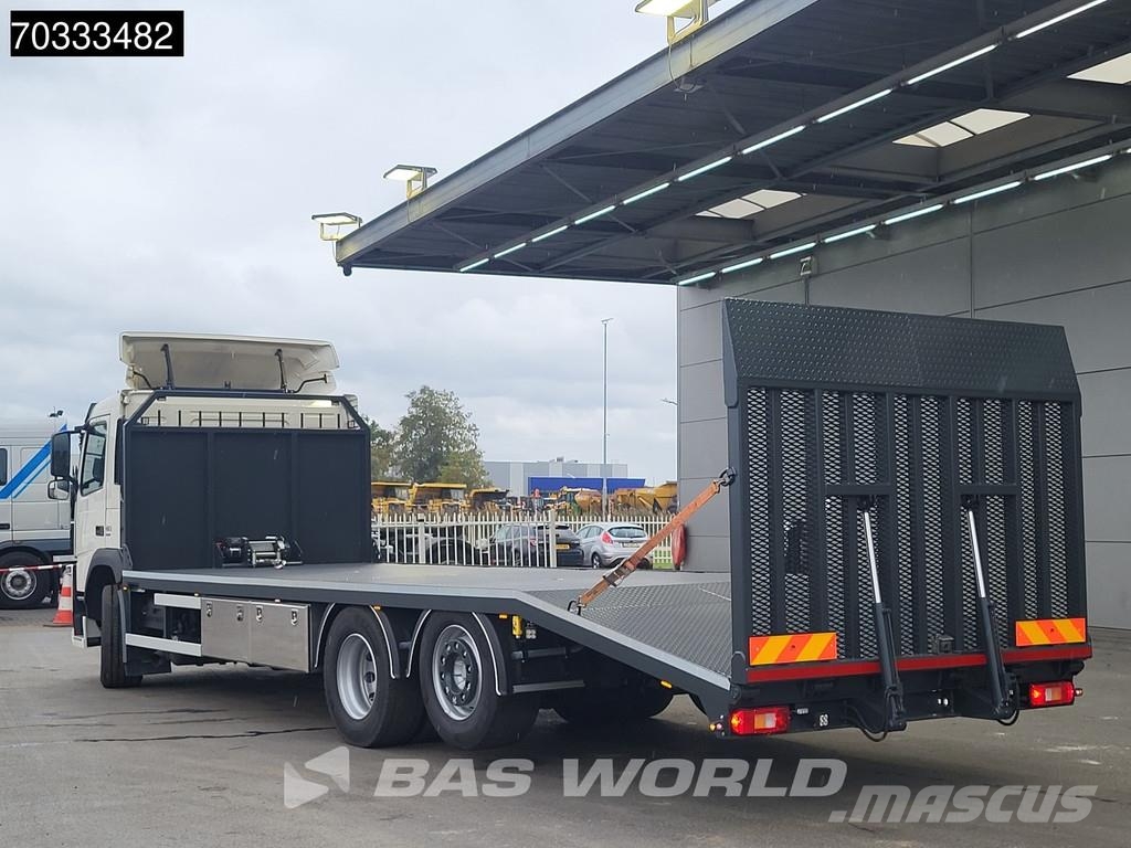 Volvo FM 410 FM 6X2 Machine transporter Hydraulic ramp W مركبات النقل