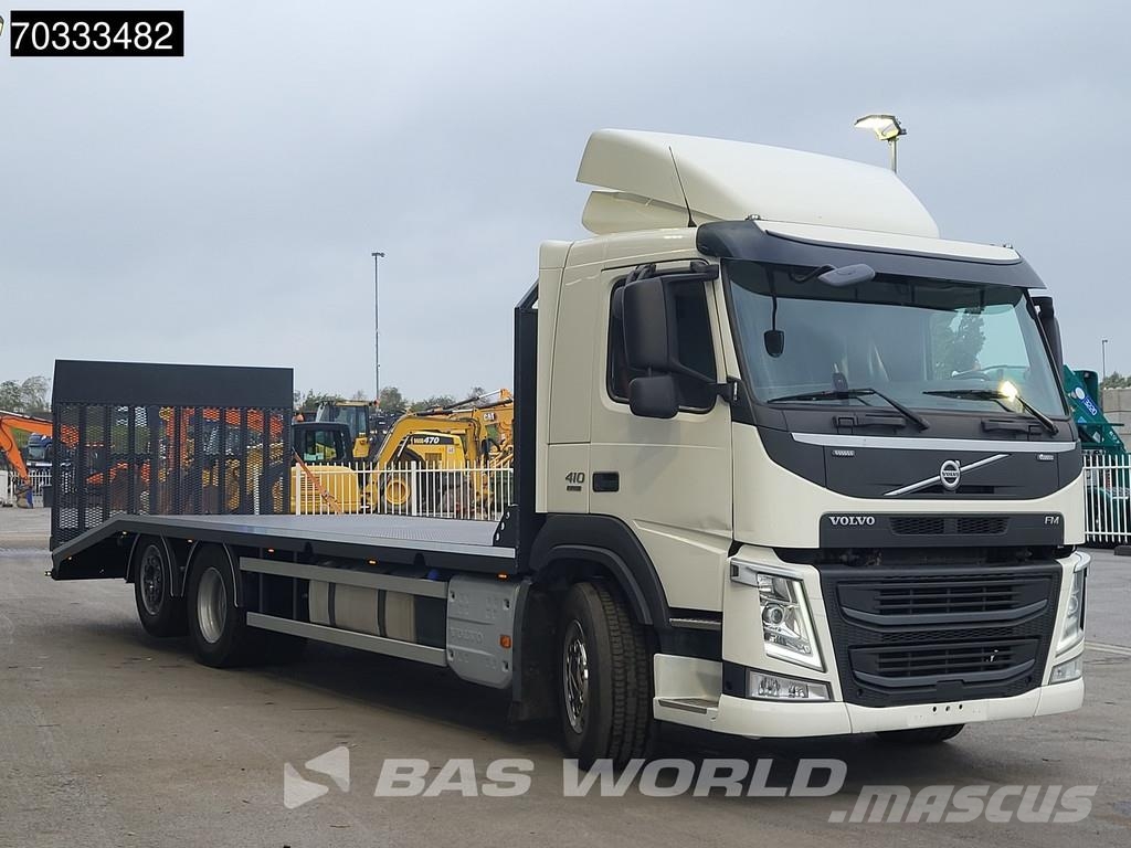 Volvo FM 410 FM 6X2 Machine transporter Hydraulic ramp W مركبات النقل