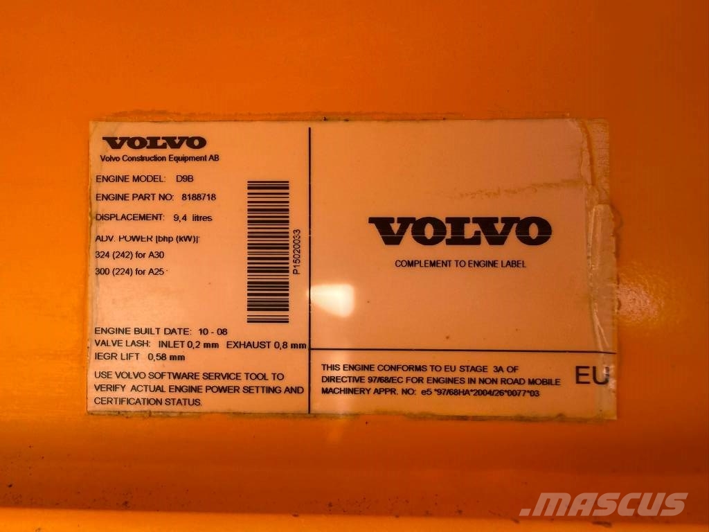 Volvo A 25 E Liigendraamiga pinnaseveokid
