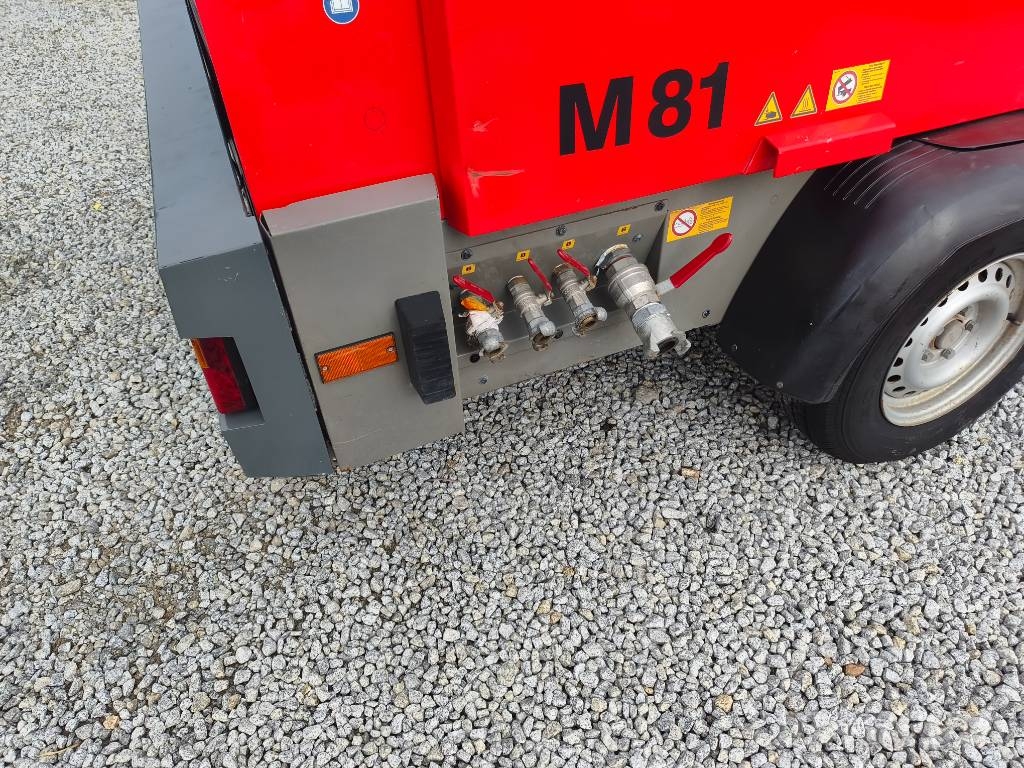 Kaeser M81.1C M 114 M 64 M 122 M 50 ATLAS COPCO XAHS 186 Kompresori