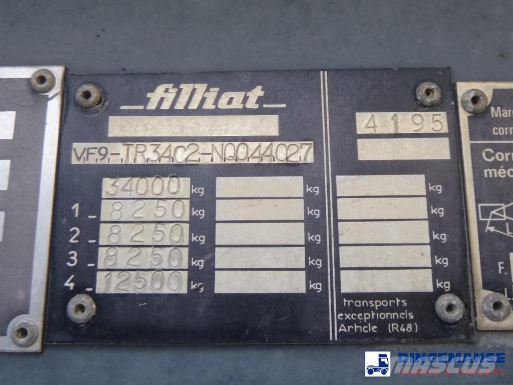 filiat 3-axle tank trailer chassis incl supports Poluprikolice cisterne